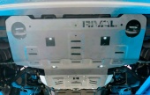 Защита радиатора+картера/КПП/РК,алюминий 6мм,Toyota Hilux 2015-, 2,4-2,8 d 