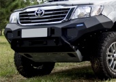 Бампер силовой передний алюминиевый Toyota Hilux VIGO 2011-2015 без доп. фар