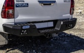 Бампер силовой задний алюминиевый Toyota HiluxRevo/Vigo 2011- с квадратом под фаркоп